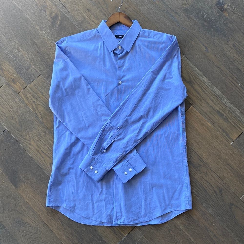 Hugo Boss Blue Dress Shirt